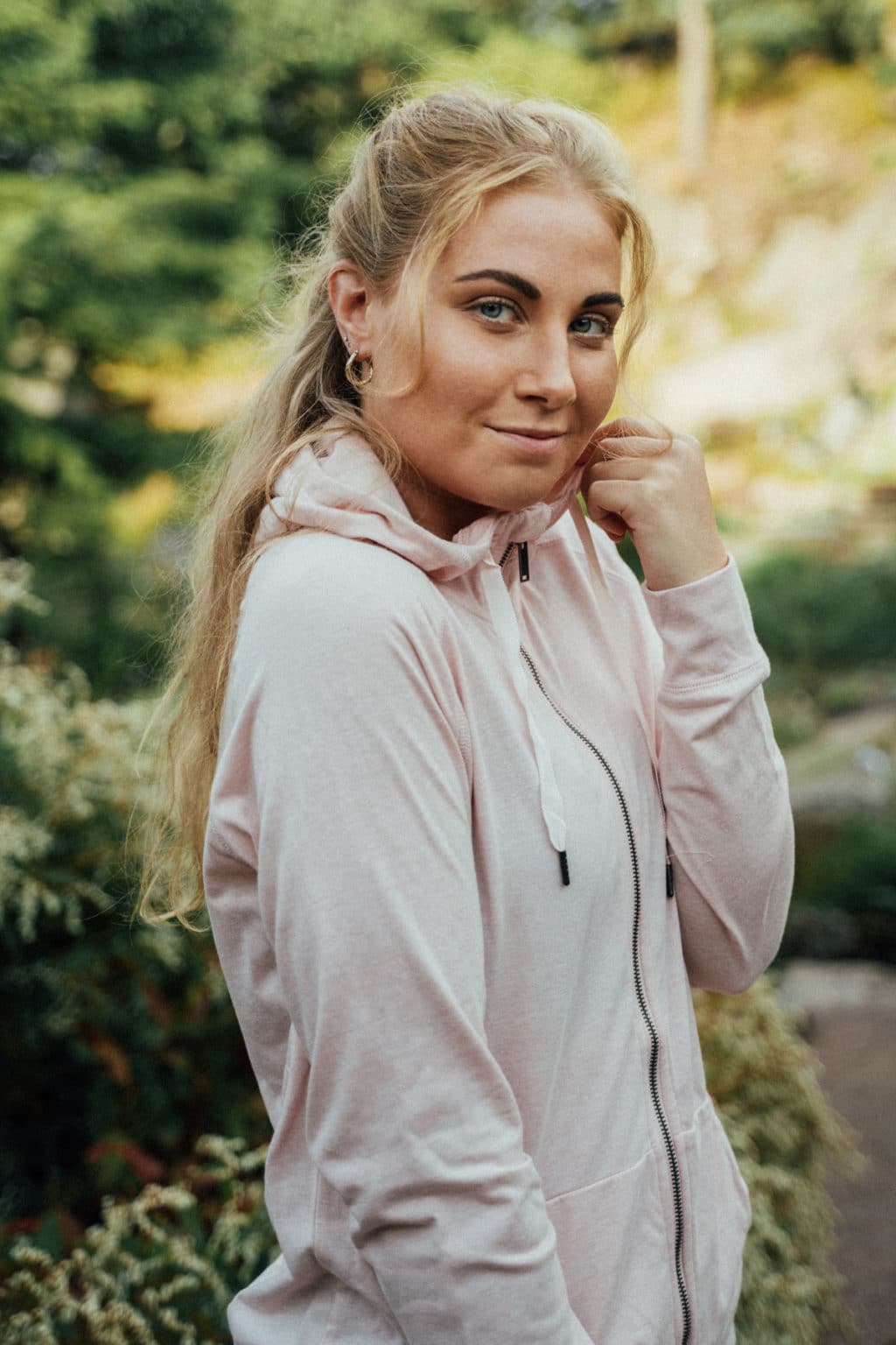 Athlecia Watam Melange Hoodie, Pink - Image 7