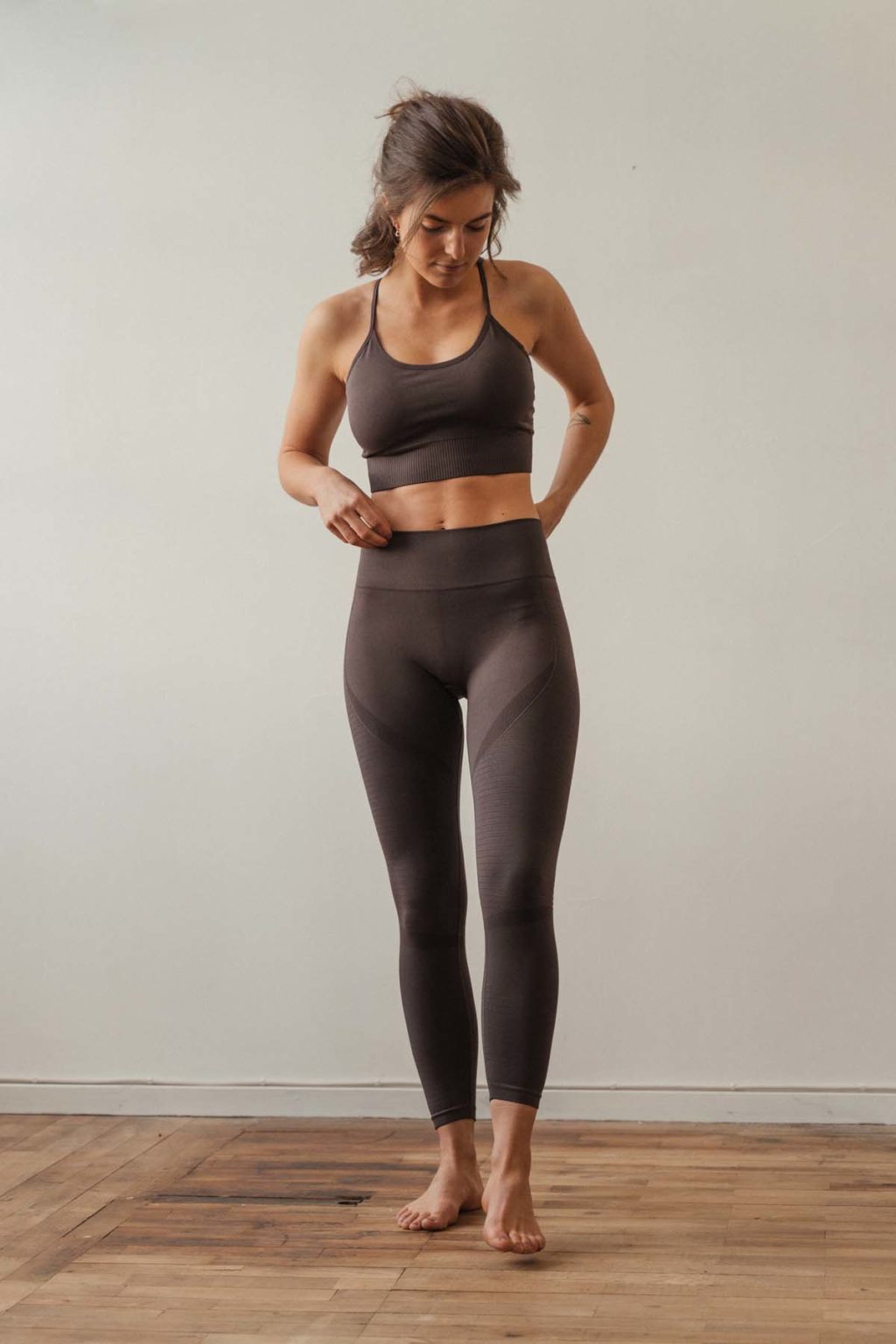 Athlecia Nagar Seamless High Waist Leggings, Deep Shale - Image 9
