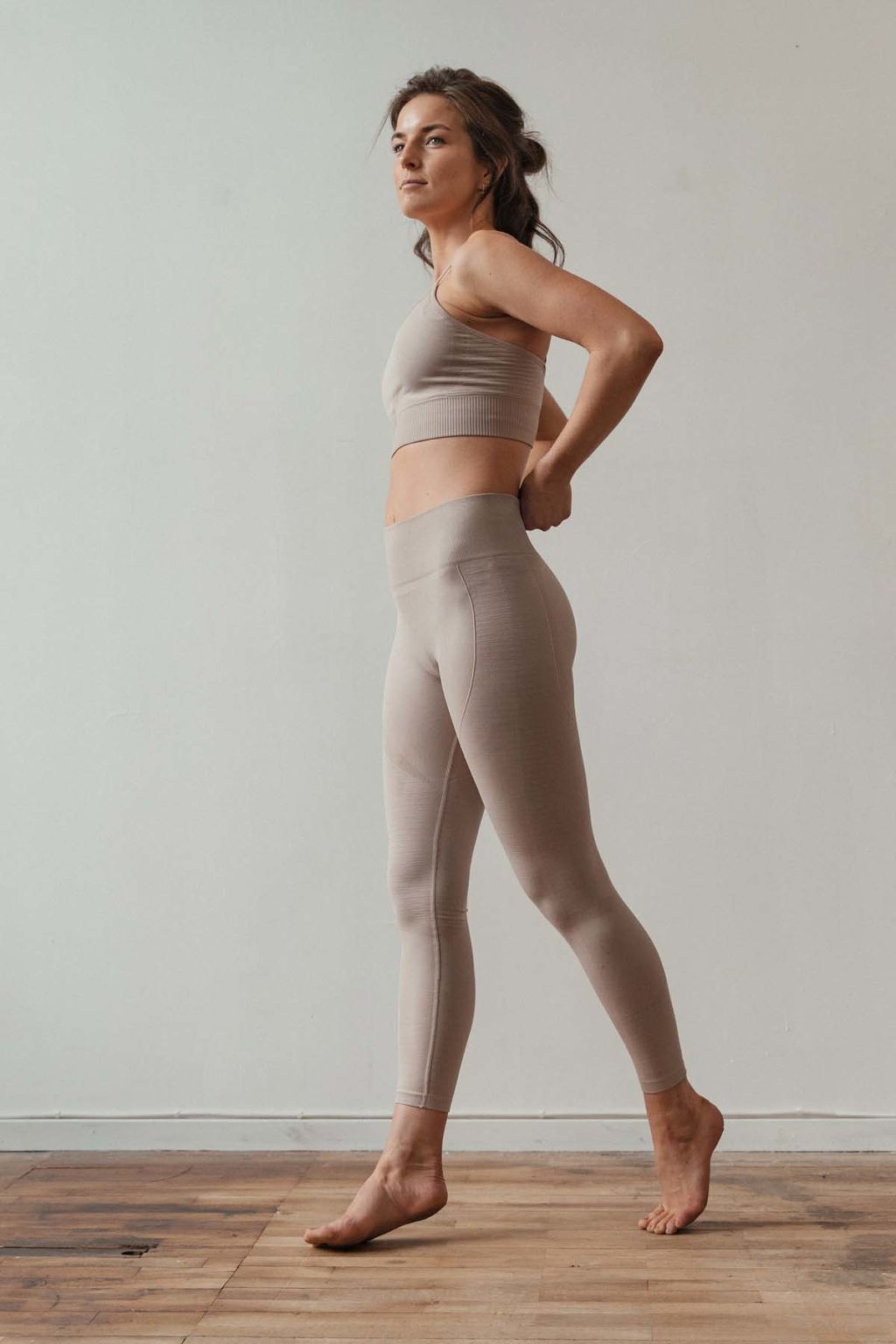 Athlecia Nagar Seamless High Waist Leggings, Rose Powder - Image 12