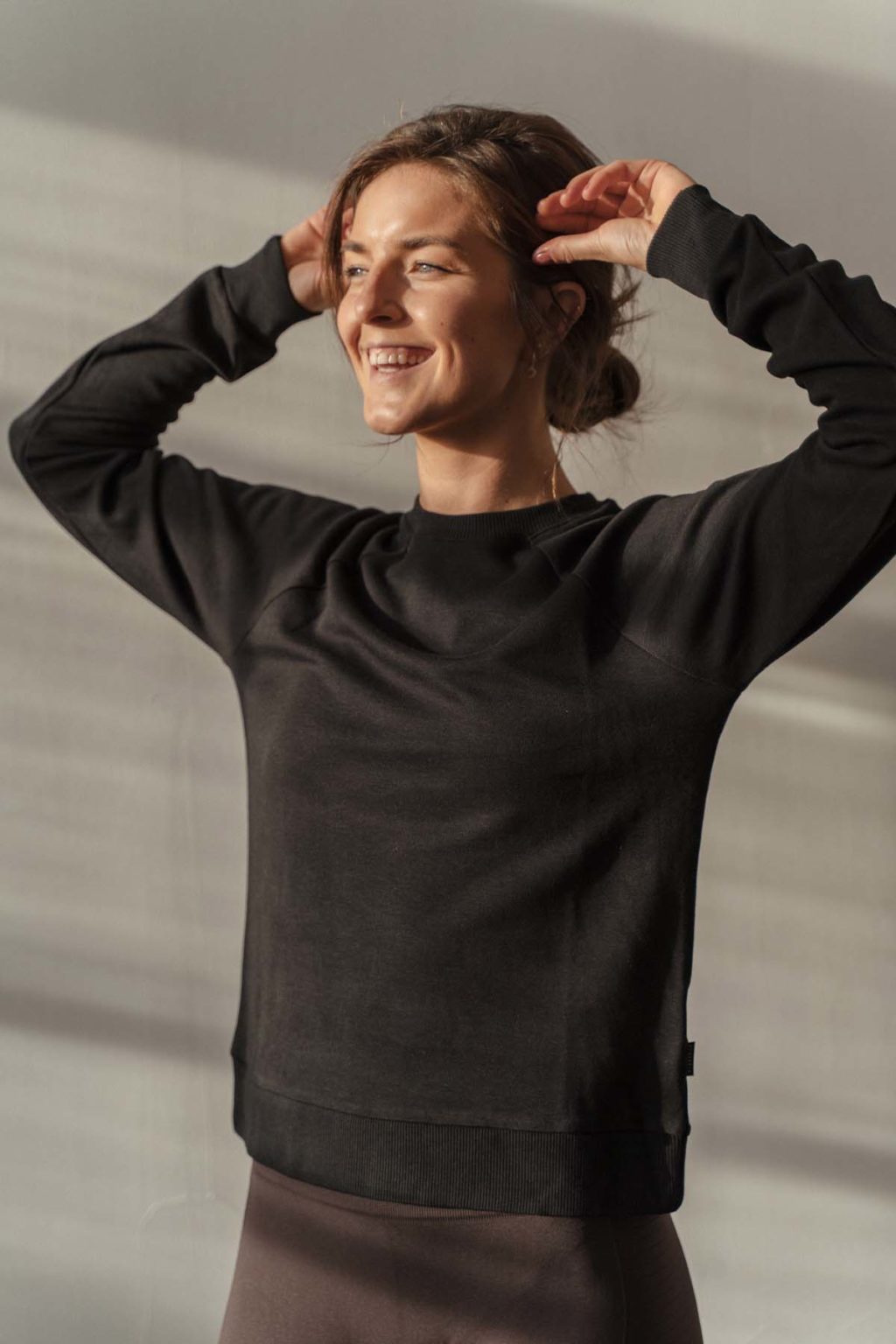 Athlecia Niary Soft Comfy Sweater, Black - Image 2