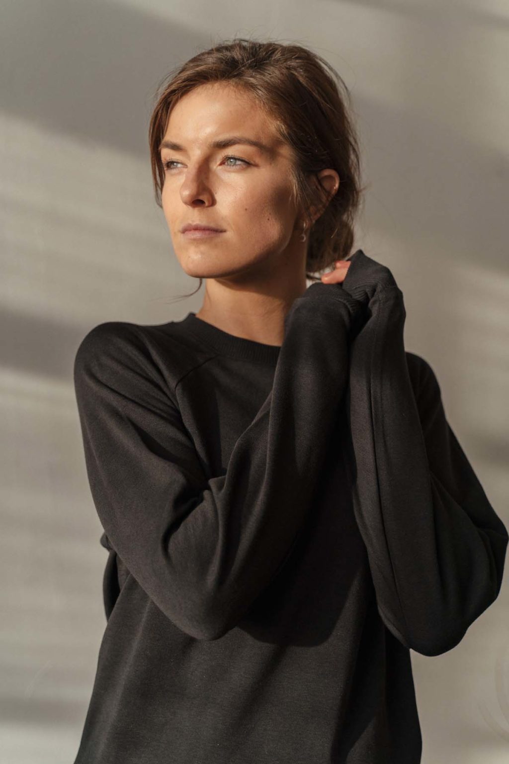 Athlecia Niary Soft Comfy Sweater, Black - Image 3