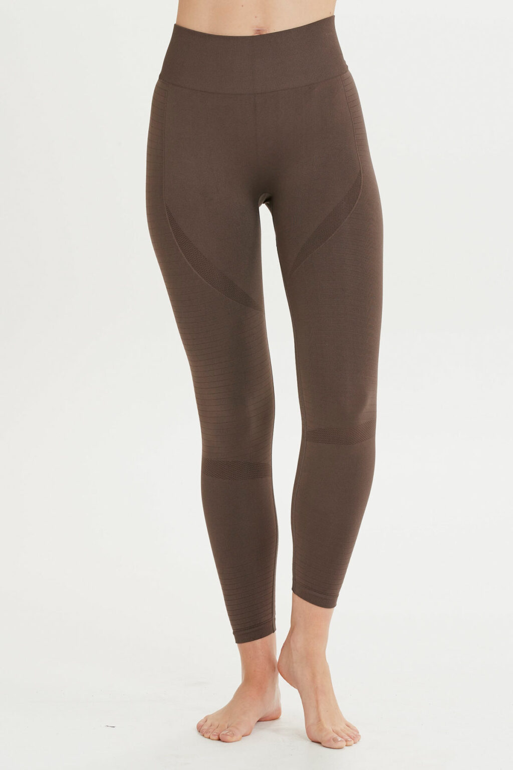 Athlecia Nagar Seamless High Waist Leggings, Bracken - Image 5
