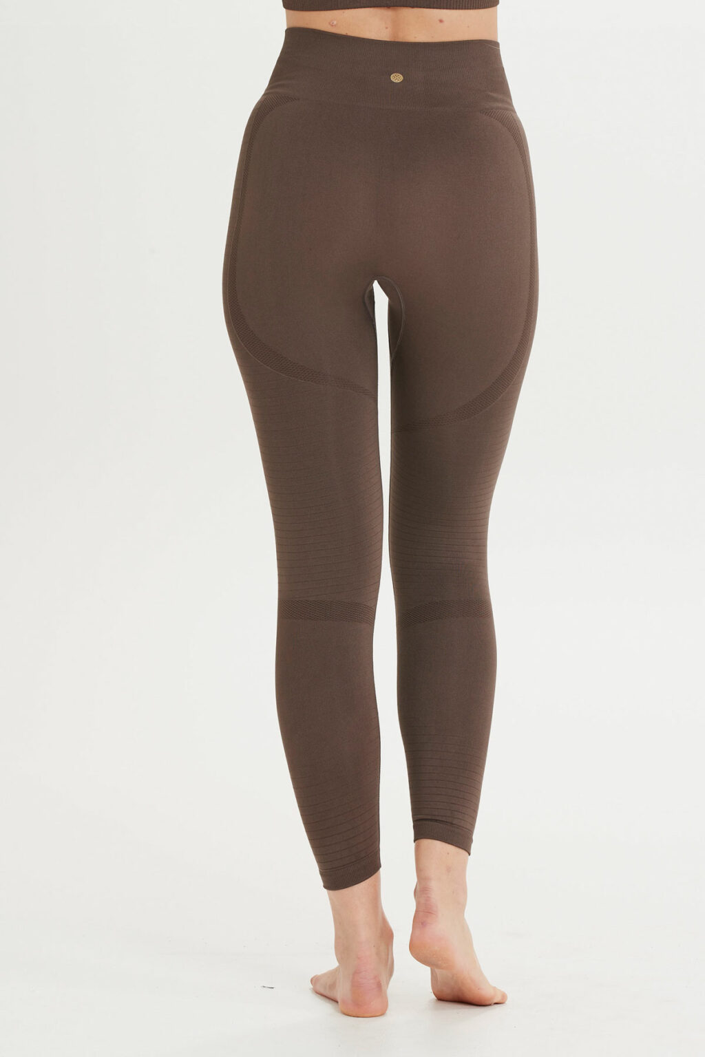 Athlecia Nagar Seamless High Waist Leggings, Bracken - Image 6