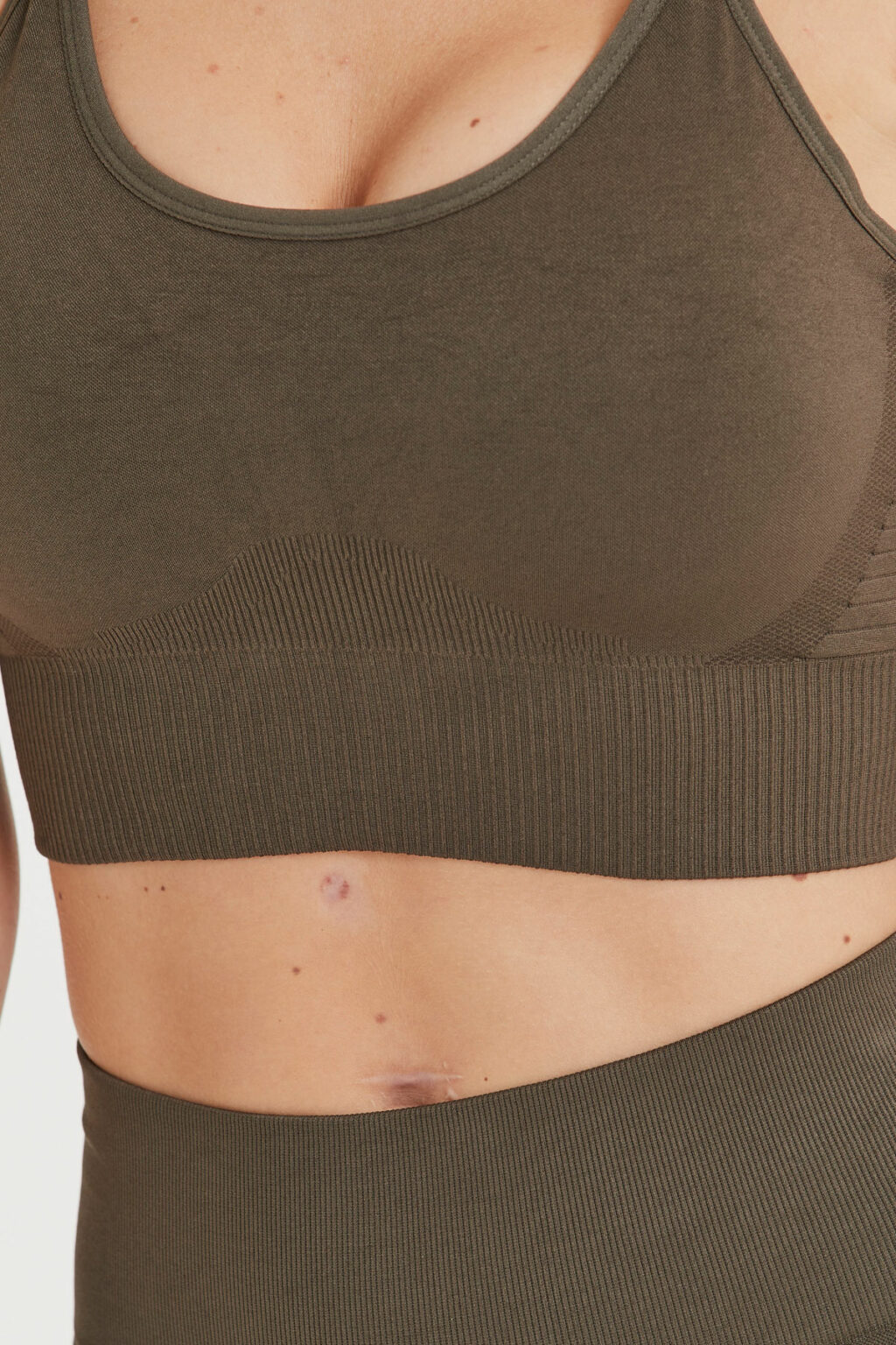 Athlecia Foan Sports Bra, Olive - Image 4