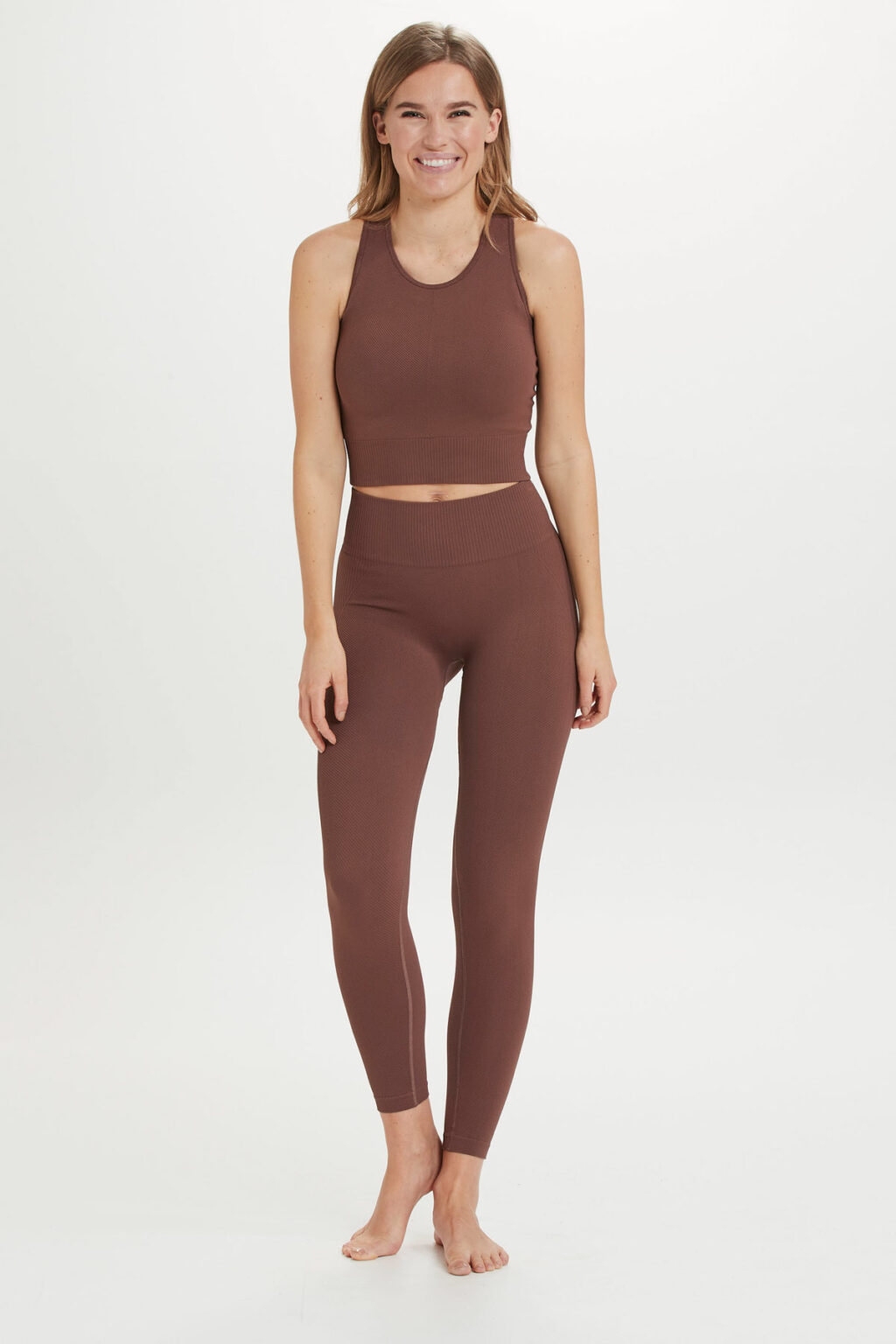 Athlecia Flow Sports Bra, Burnt Rose - Image 4