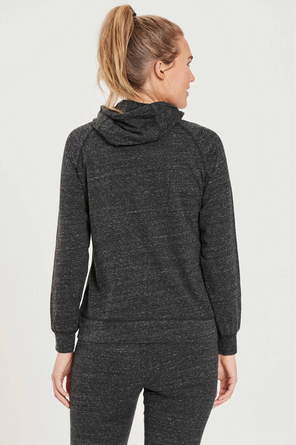 Athlecia Watam Melange Hoodie, Black - Image 7