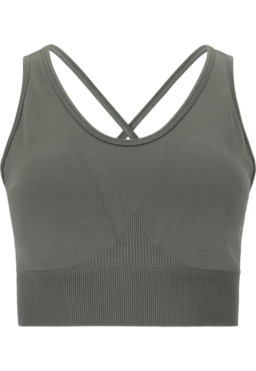 Athlecia Balance Seamless Bra, Dessert Green - Image 2