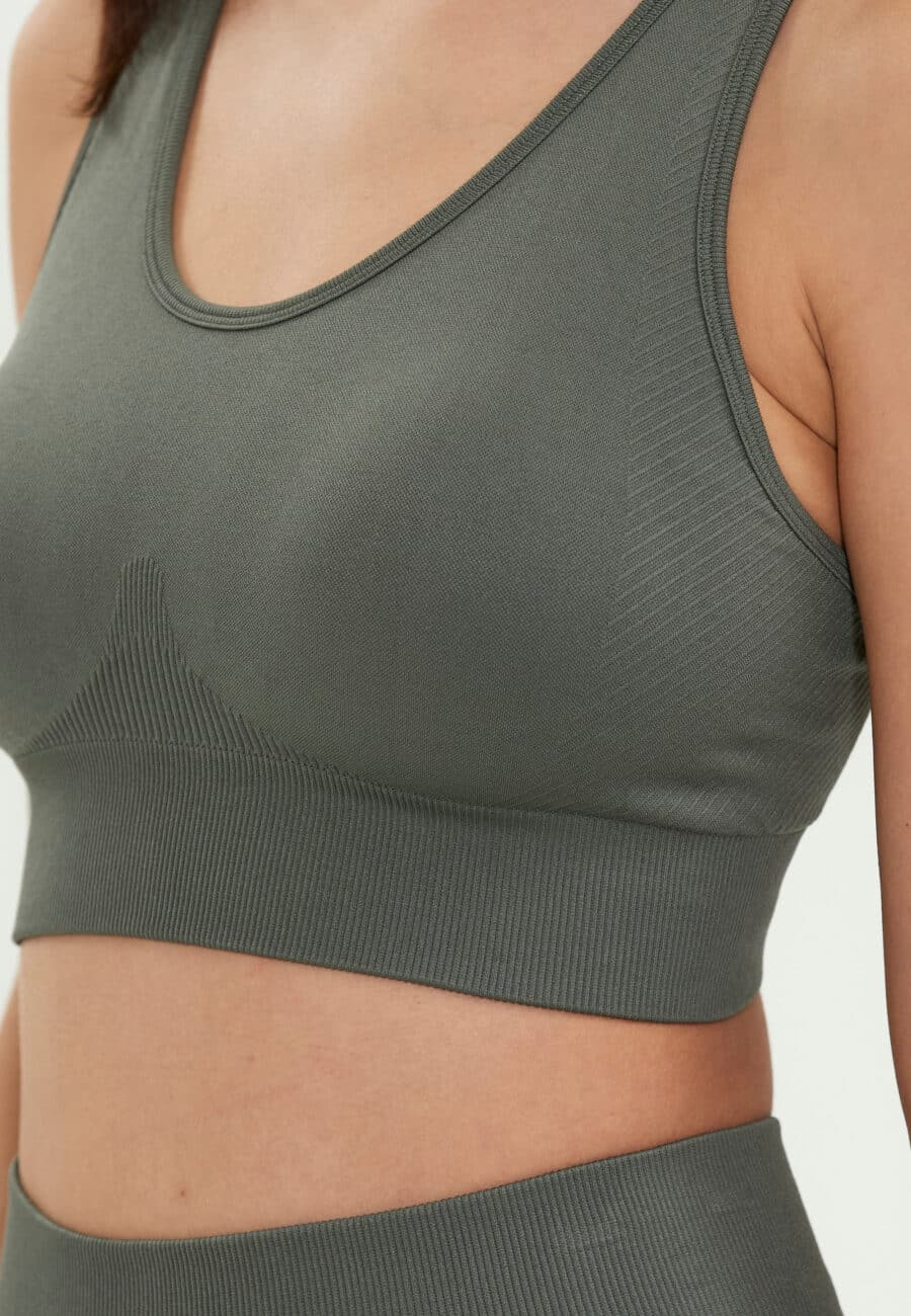 Athlecia Balance Seamless Bra, Dessert Green - Image 5