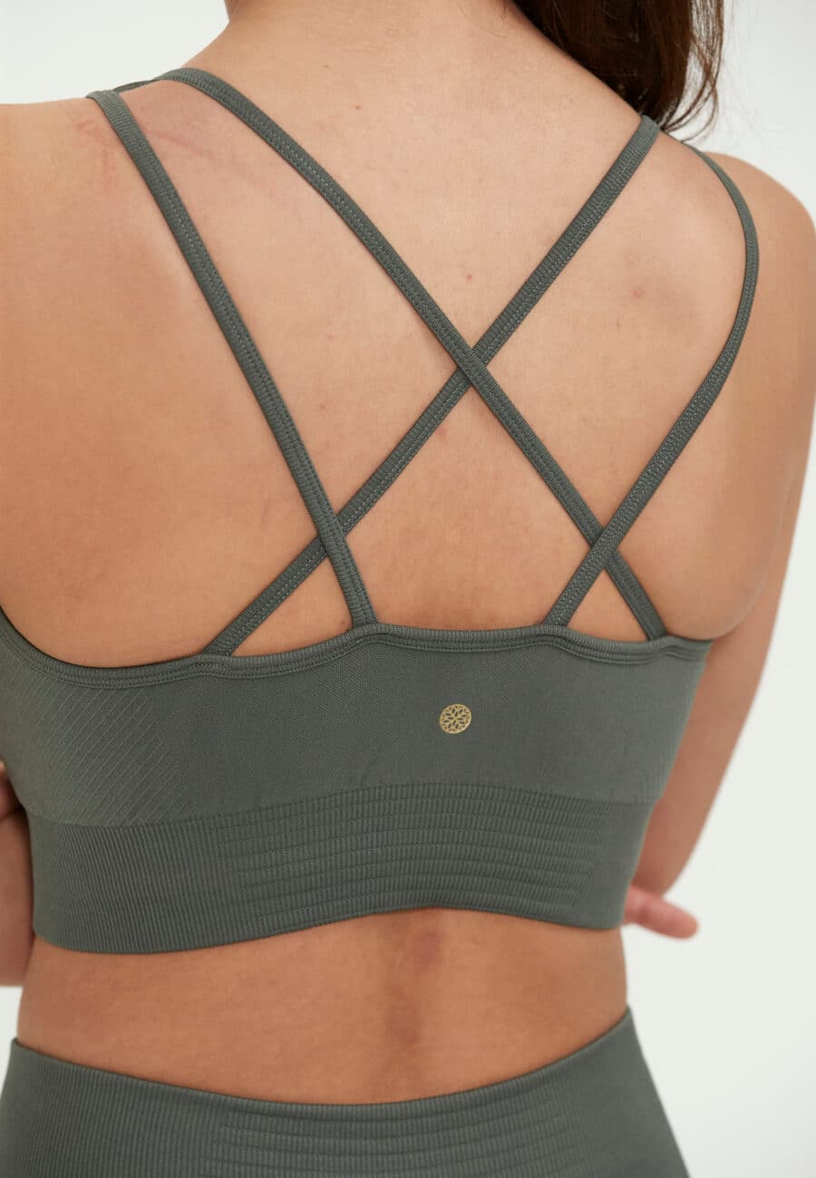 Athlecia Balance Seamless Bra, Dessert Green - Image 6