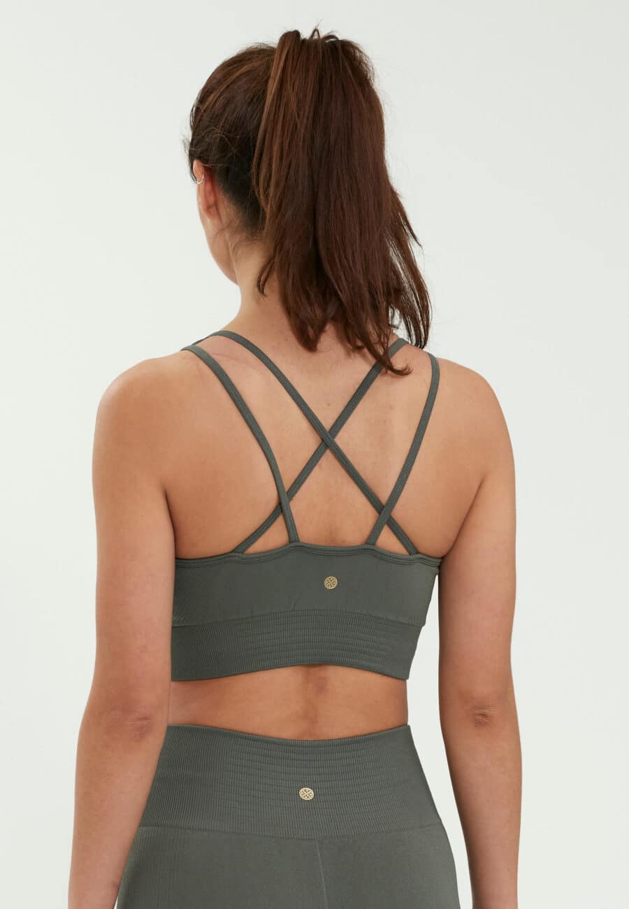 Athlecia Balance Seamless Bra, Dessert Green - Image 9