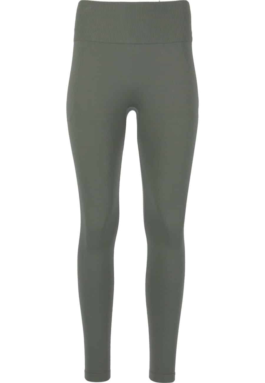 Athlecia Balance Seamless Leggings, Desert Green - Image 2