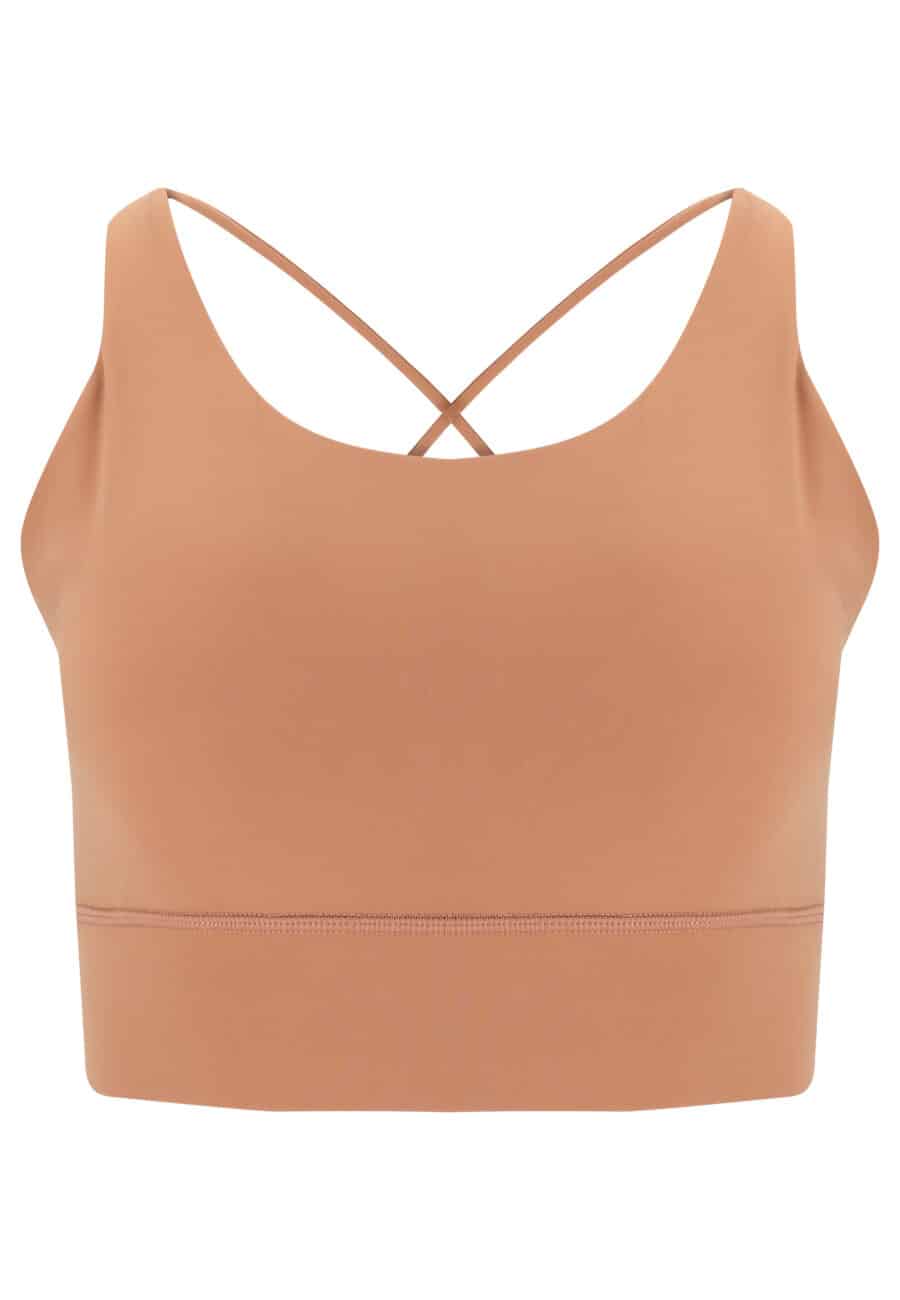 Athlecia Gaby Sports-bra, Mocha Mousse - Image 2