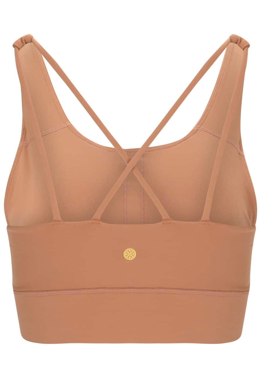 Athlecia Gaby Sports-bra, Mocha Mousse - Image 3