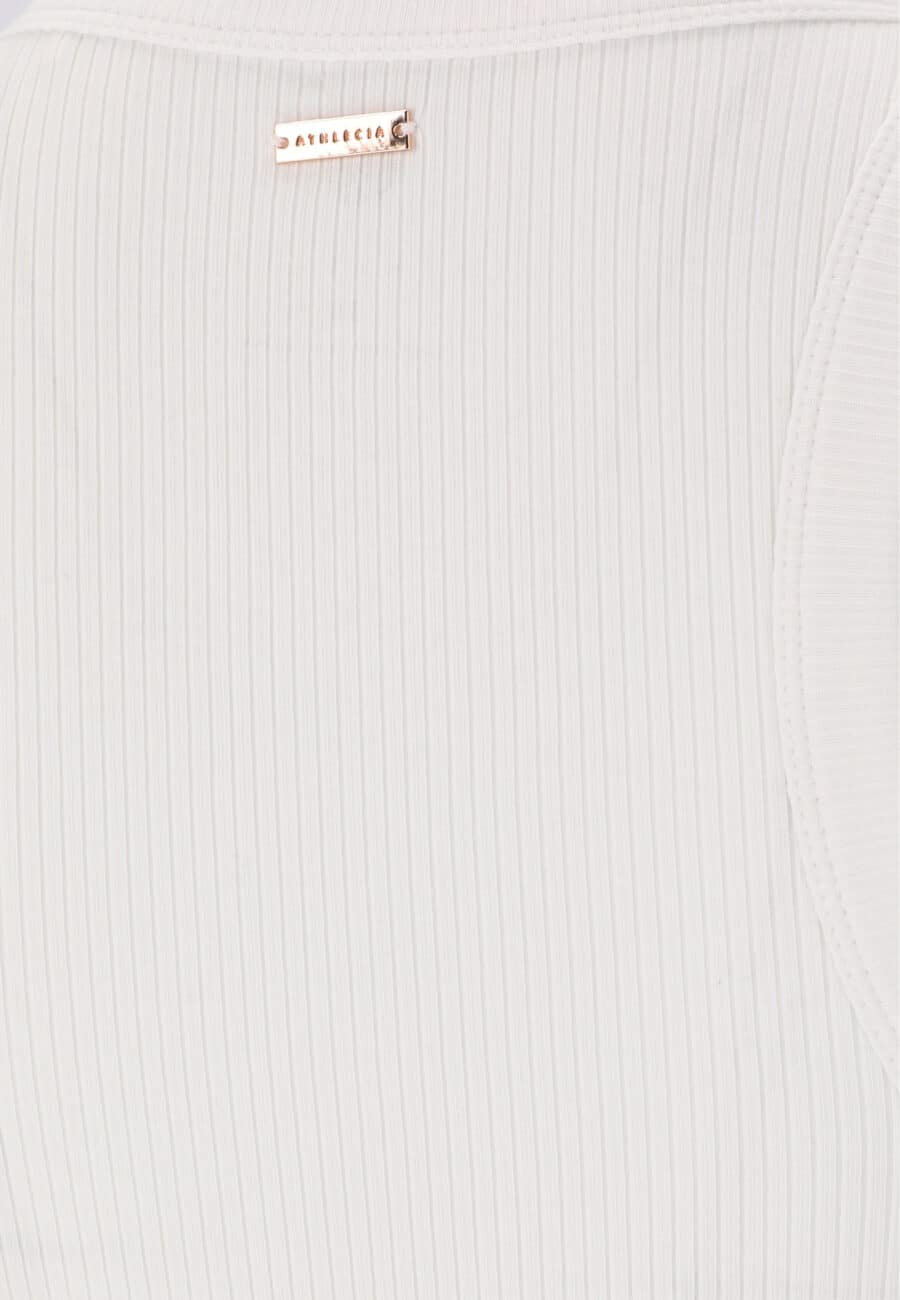 Athlecia Lankae Tank Top Rib Stop Pattern, White - Image 4