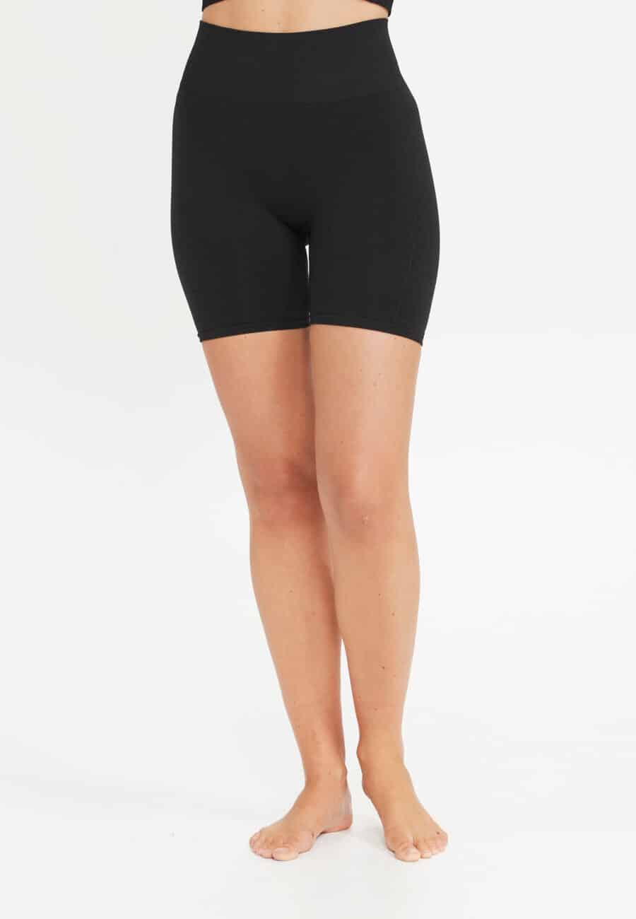 Athlecia Nagar High Waist Biker Shorts, Black - Image 3