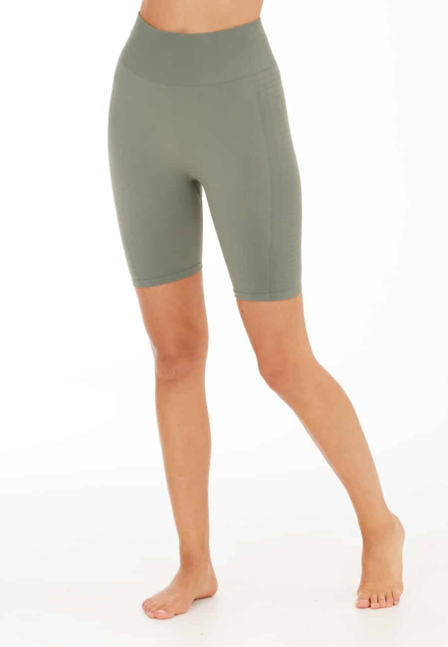Athlecia Nagar High Waist Biker Shorts, Smoked Sage - Image 5