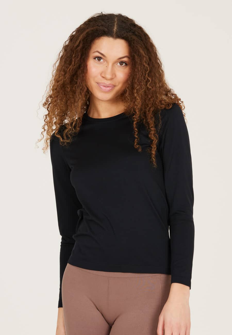 Athlecia Julee Long-Sleeved T-Shirt, Black