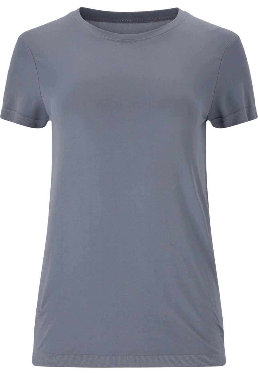 Athlecia Julee Seamless T-Shirt, Folkstone Grey - Image 2