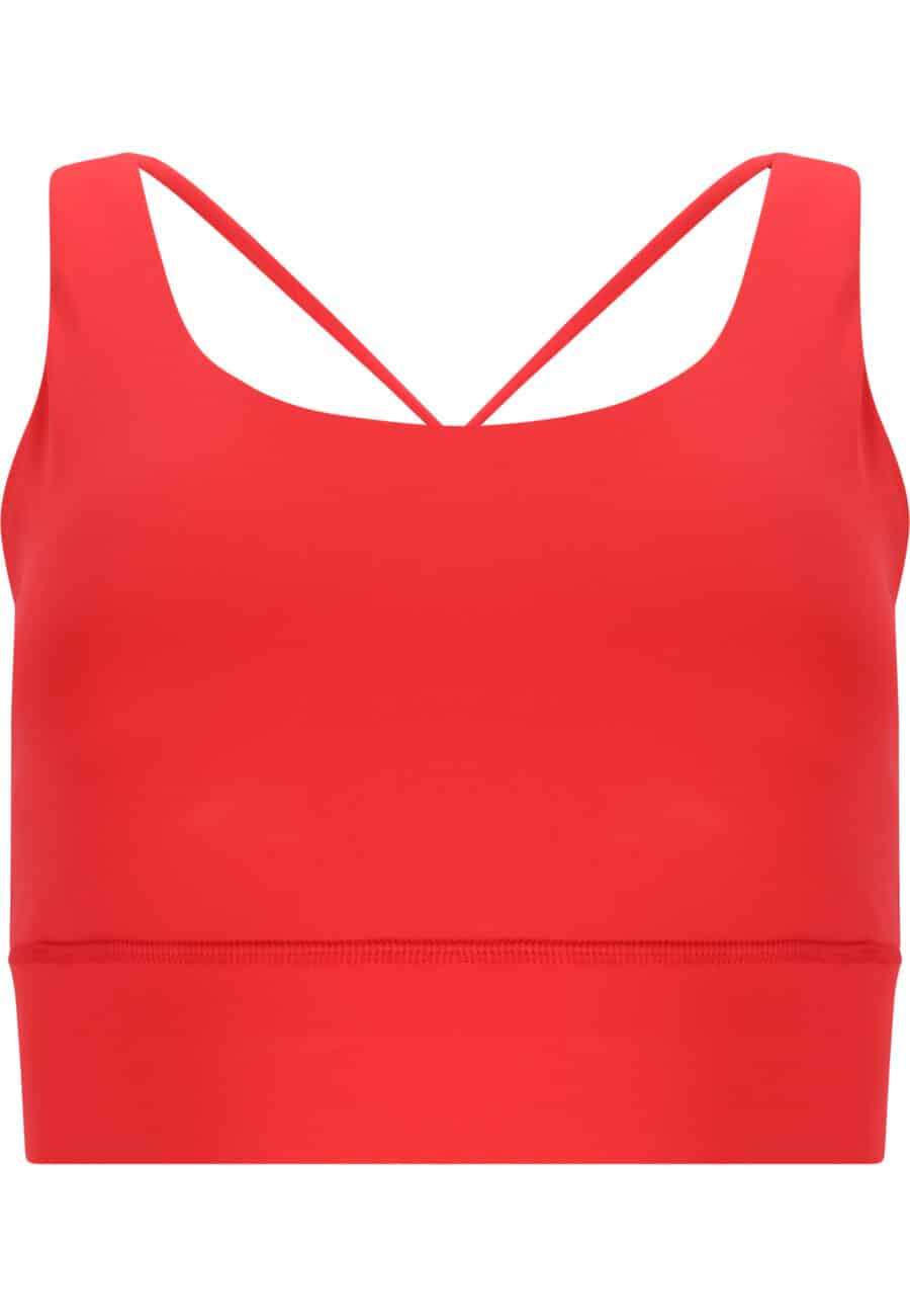 Athlecia Gaby Sports-Bra, Tomato - Image 2