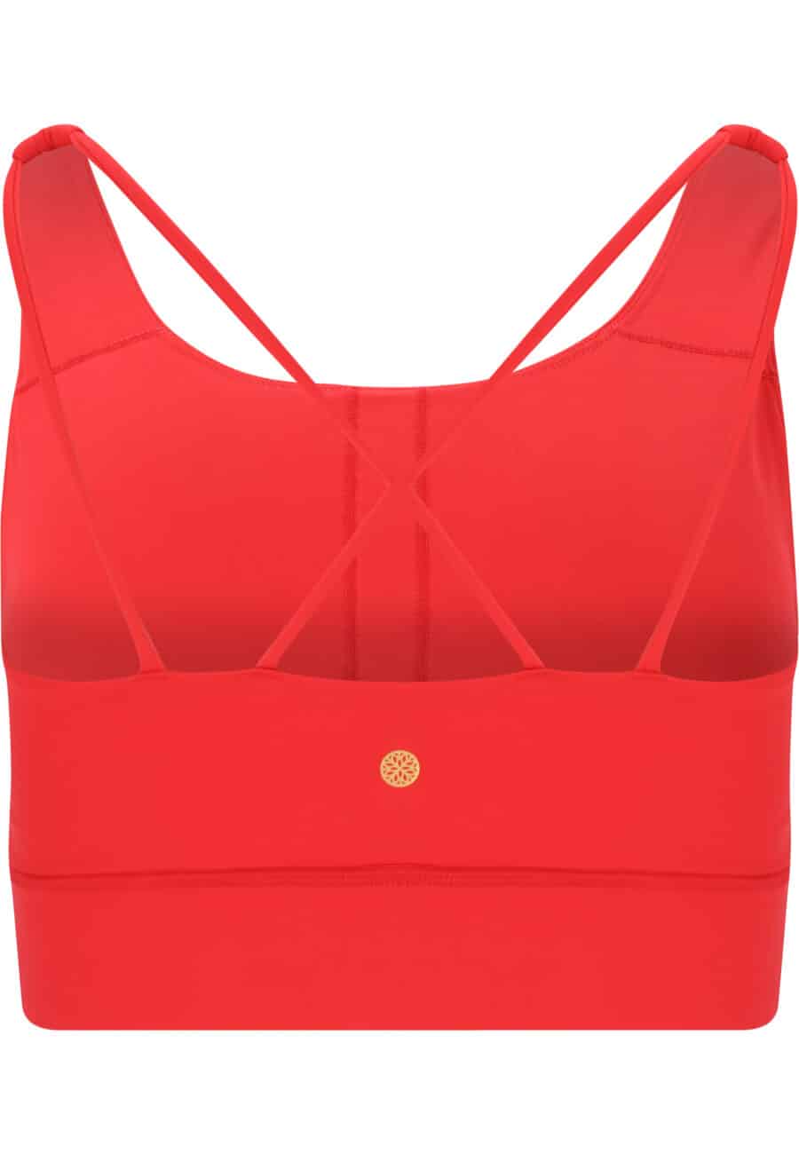 Athlecia Gaby Sports-Bra, Tomato - Image 3