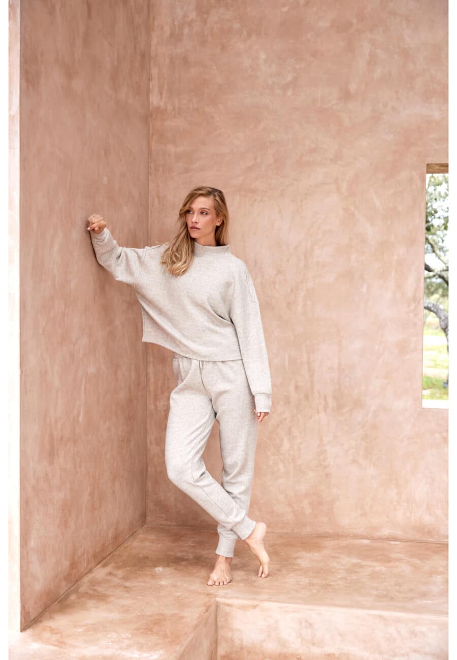 Athlecia Asinie Knitted Pullover, Desert Taupe - Image 17