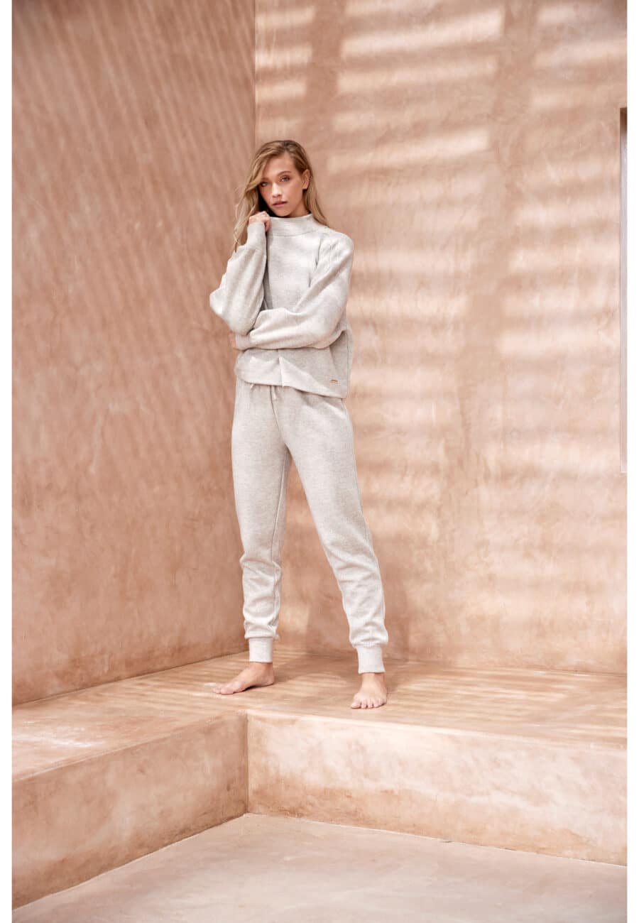 Athlecia Asinie Knitted Pullover, Desert Taupe - Image 15