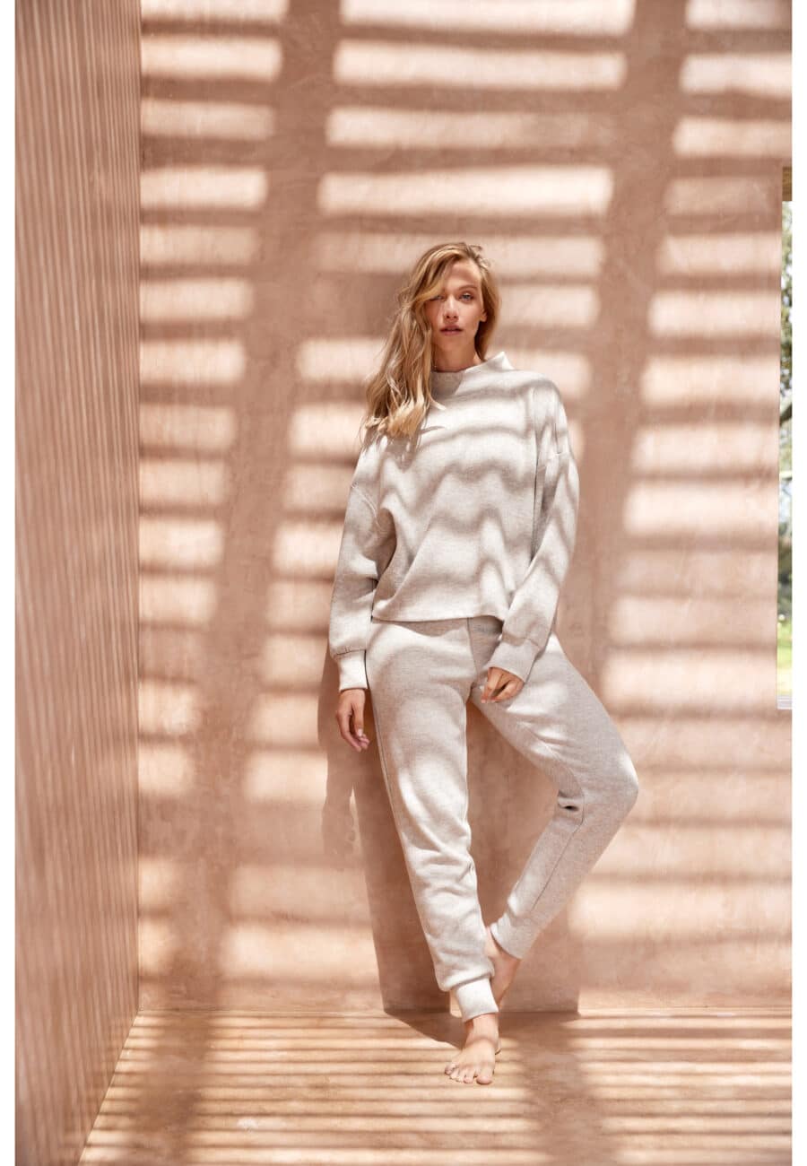 Athlecia Asinie Knitted Pullover, Desert Taupe - Image 12