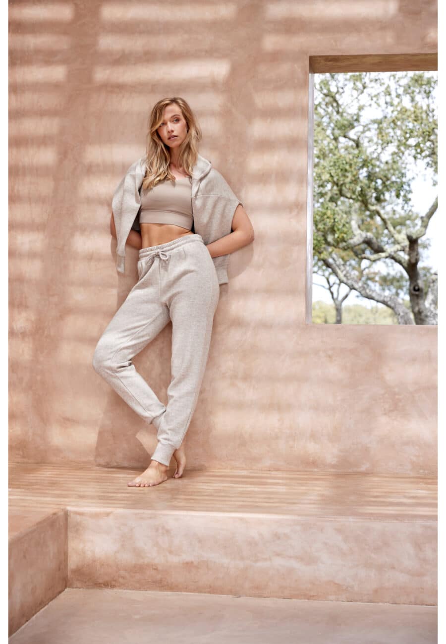 Athlecia Asinie Knitted Pullover, Desert Taupe - Image 9