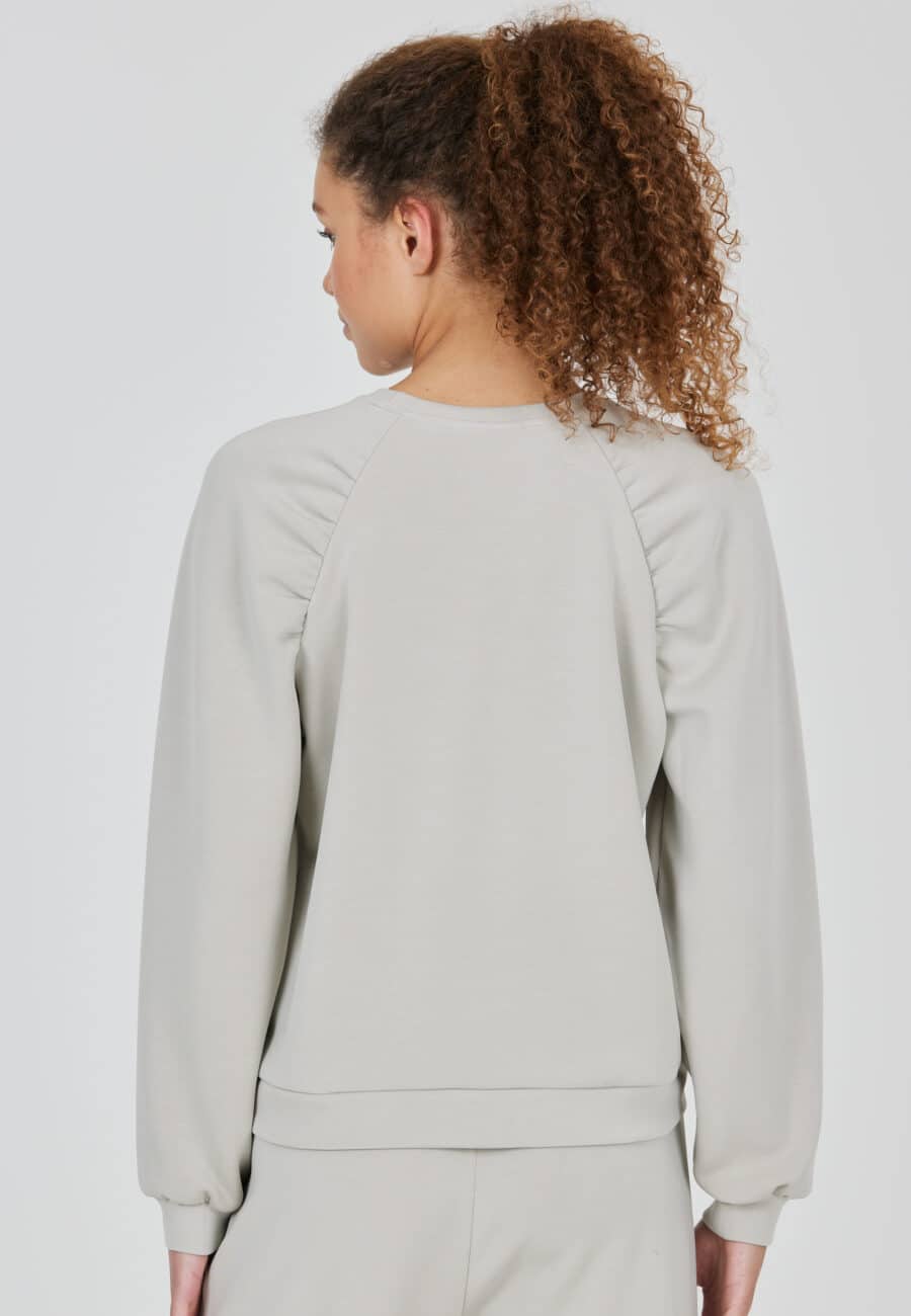 Athlecia Jillnana Balloon Sleeve Sweat, Dove - Image 9