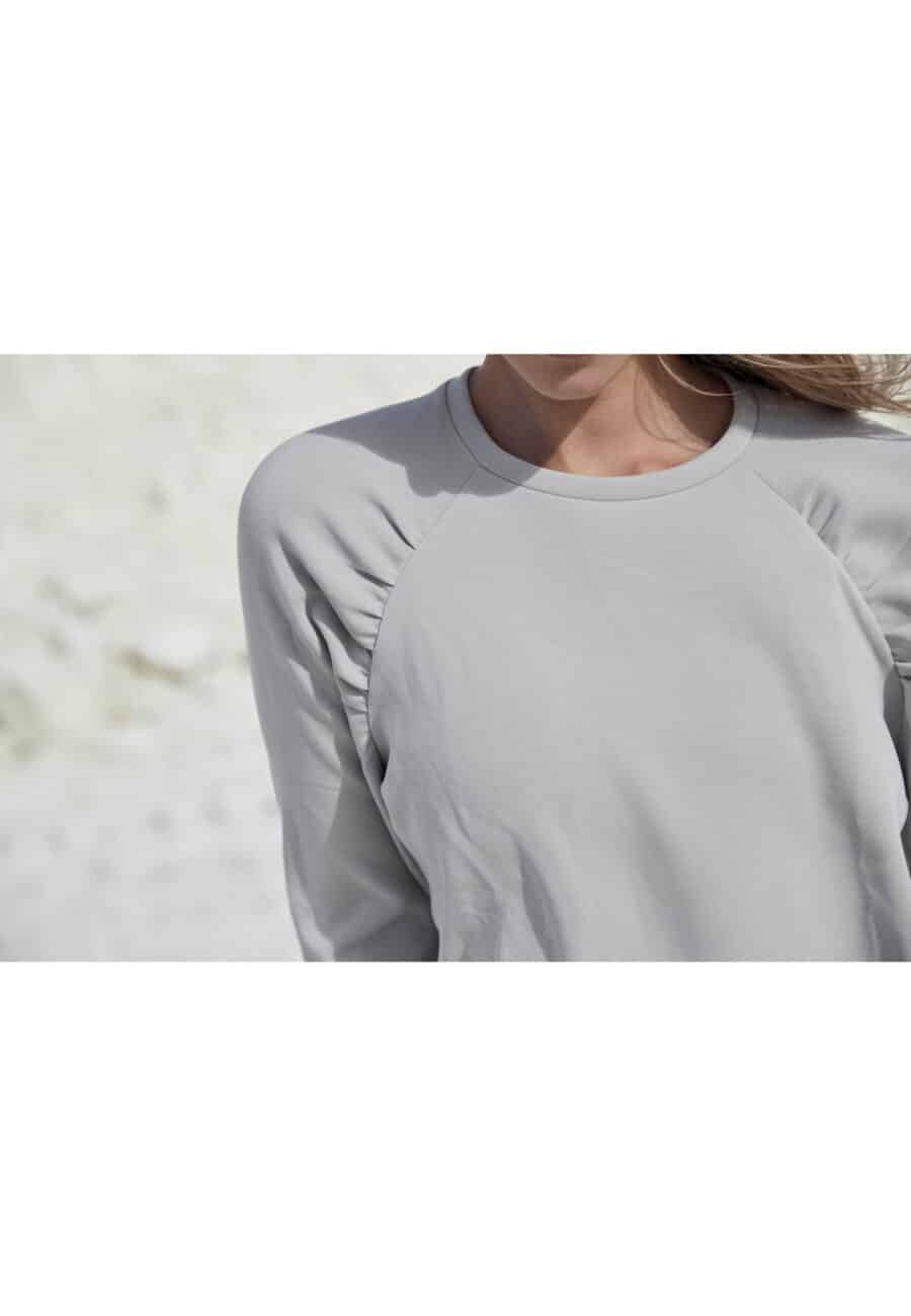 Athlecia Jillnana Balloon Sleeve Sweat, Dove - Image 10