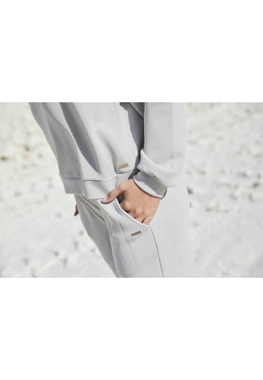 Athlecia Jillnana Balloon Sleeve Sweat, Dove - Image 11