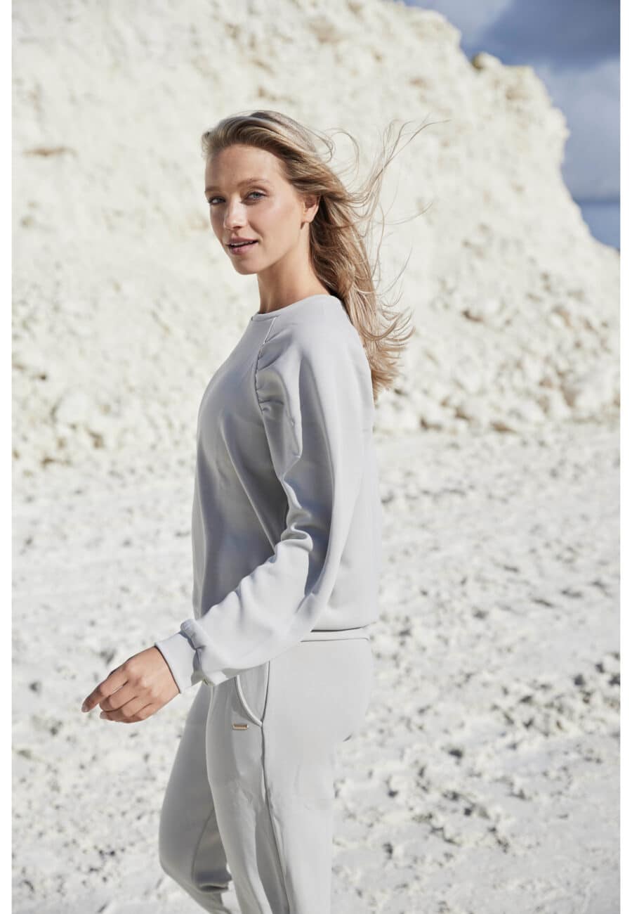 Athlecia Jillnana Balloon Sleeve Sweat, Dove - Image 12