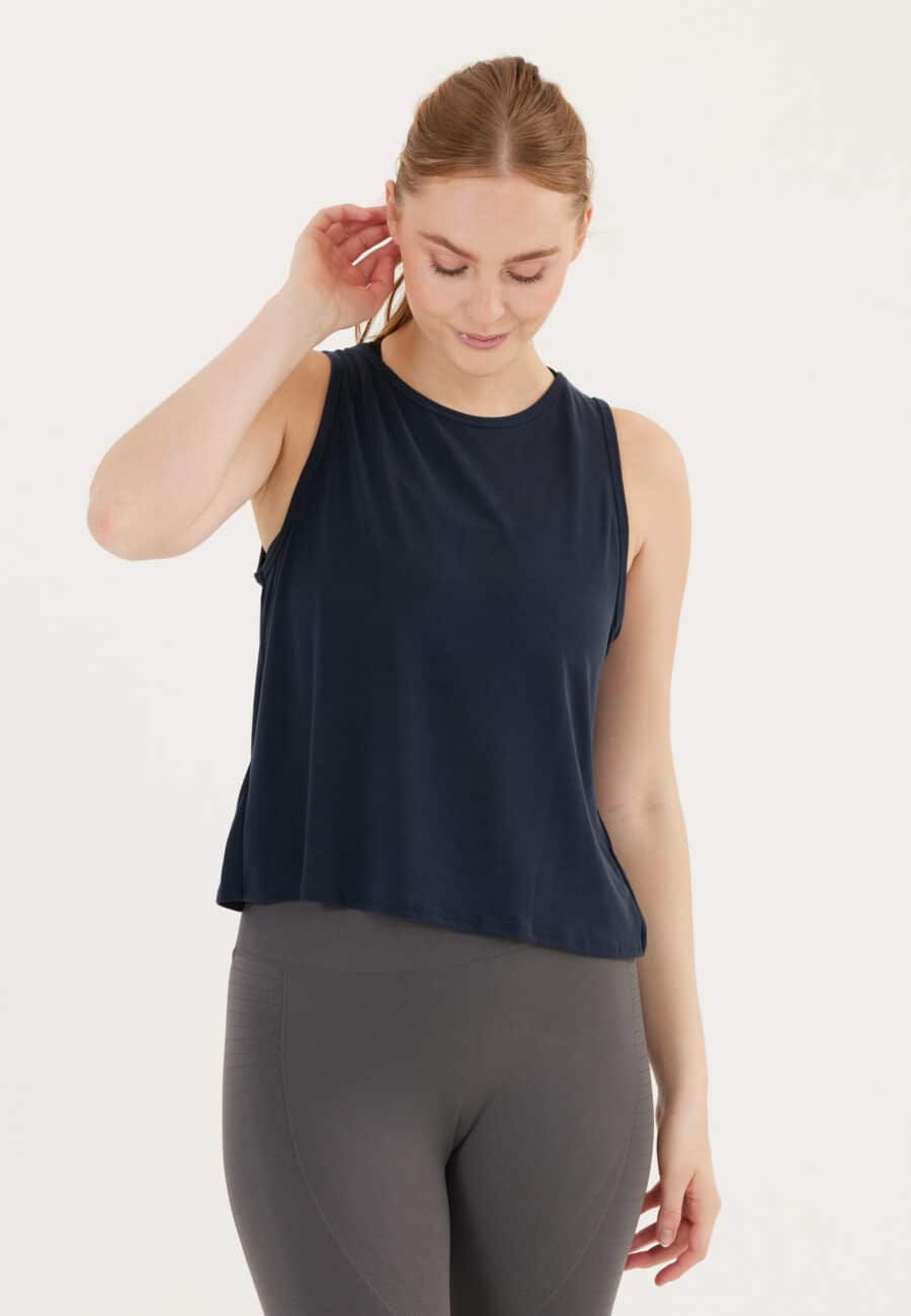 Athlecia Sweeky top, Dark Sapphire