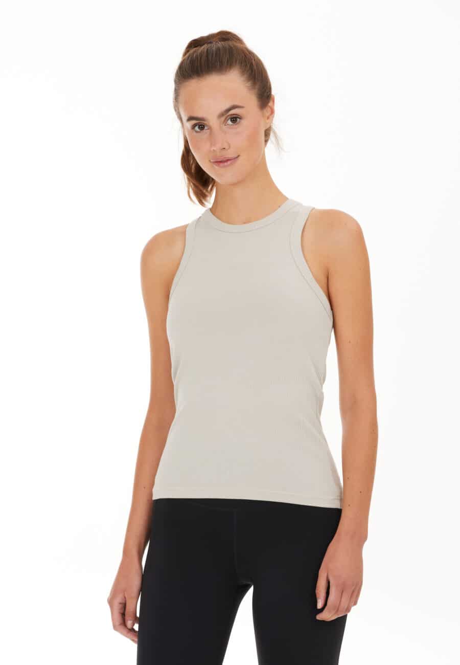 Athlecia Lankae Tank Top Rib Stop Pattern, Dove