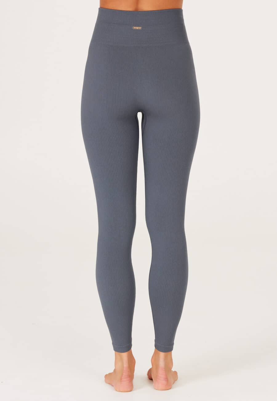 Athlecia Aideny Seamless Rib Leggings, Ombre Blue - Image 9