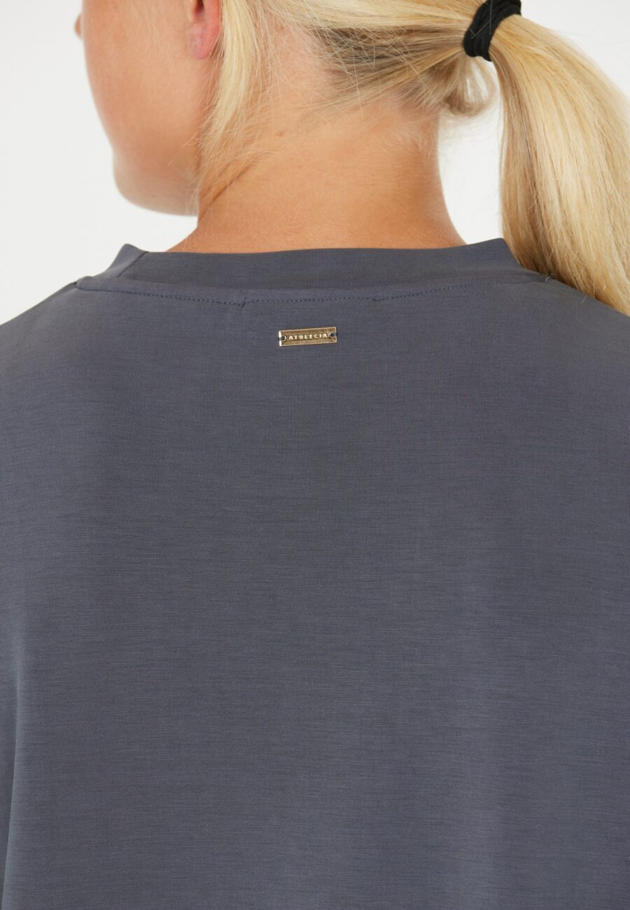 Athlecia Jillnana Balloon Sleeve Sweat, Blackened Pearl - Image 5