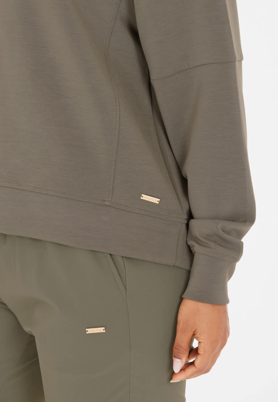 Athlecia Jacey Super Soft Sweater, Smokey Olive - Image 6
