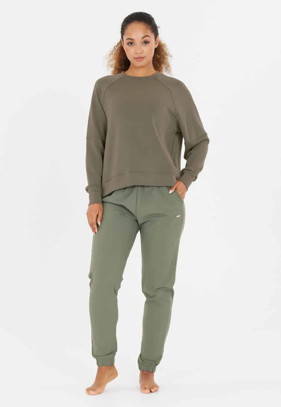 Athlecia Jacey Super Soft Sweater, Smokey Olive - Image 7