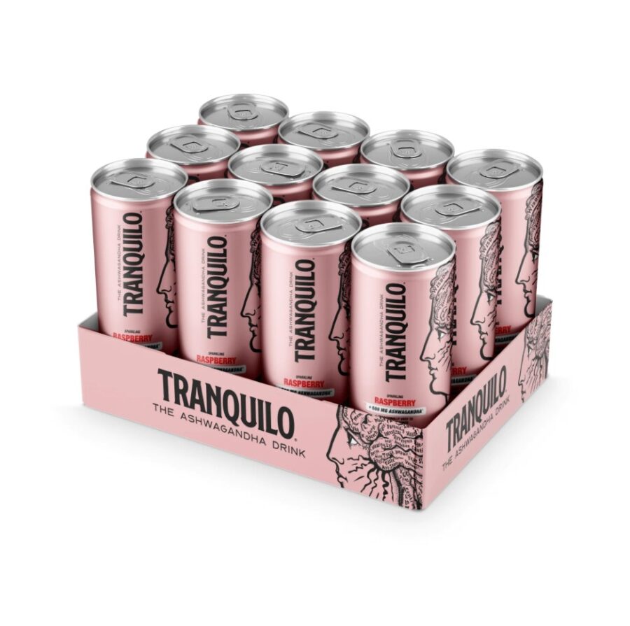 Tranquilo Raspberry Ashwaganda drink - 12 pack - Image 2