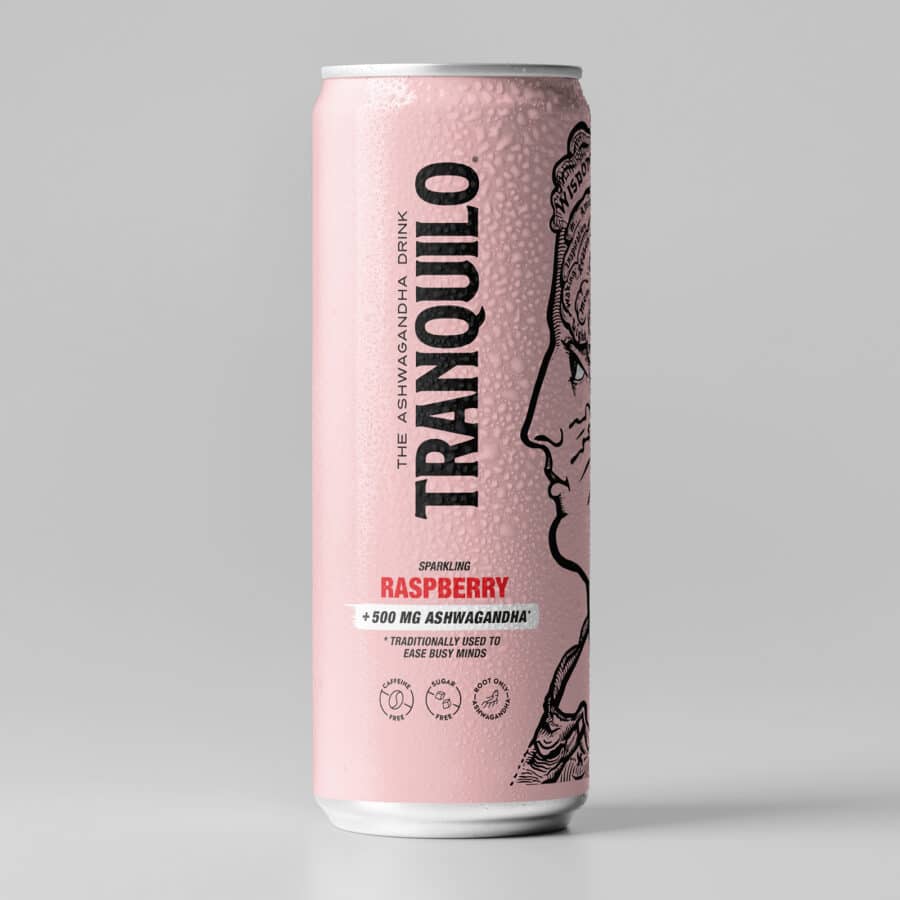 Tranquilo Raspberry Ashwaganda drink - 12 pack - Image 3
