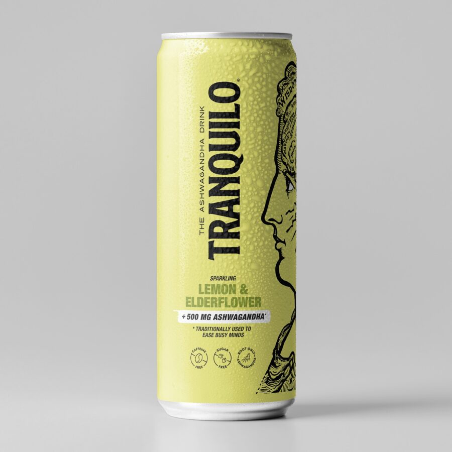 Tranquilo Lemon & elderflower Ashwaganda drink - 12 pack - Image 3